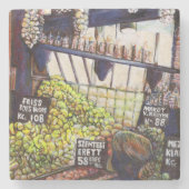 Dimensionen der Neugier Steinuntersetzer (Vorderseite)