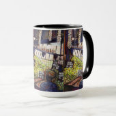 Dimensionen der Neugier Tasse (VorderseiteRechts)