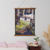 Dimensionen der Neugier Wandteppich Mit Holzrahmen (Schlafzimmer)