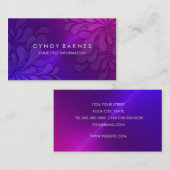 Dimensionen der Visitenkarte (Vorne/Hinten)