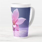 Dimensionen Gladioli: Rosa und Lila Meisterwerk Milchtasse (Rechte Ecke)