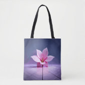 Dimensionen Gladioli: Rosa und Lila Meisterwerk Tasche (Vorderseite)