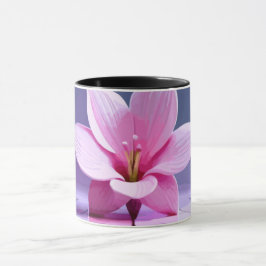 Dimensionen Gladioli: Rosa und Lila Meisterwerk Tasse