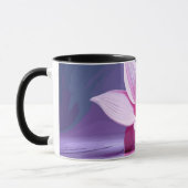 Dimensionen Gladioli: Rosa und Lila Meisterwerk Tasse (Links)