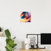 Dimensionen Kind - farbenfrohe Wand an Wand Drucke (Heimbüro)