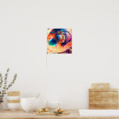 Dimensionen Kind - farbenfrohe Wand an Wand Drucke (Küche)