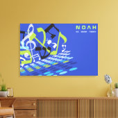 DIMENSIONSBAT Bar Mitzvah - Unterschrift an Bord Leinwanddruck (Insitu (Wohnzimmer))