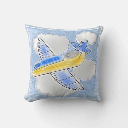 Dimensionsflugzeug Kissen (Vorderseite)