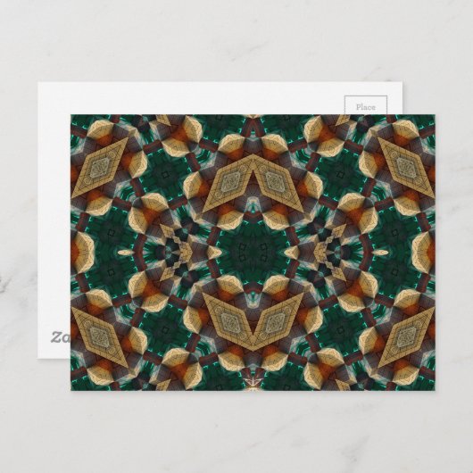 Dimensionsgrün Postkarte (Vorne/Hinten)