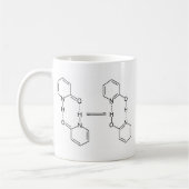 Dimer der Chemikalien-2-Pyridone Kaffeetasse (Links)