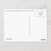 Dimetrodon-Postkarte Postkarte (Rückseite)