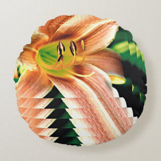 Diminishing Daylily Rundes Kissen