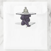 Dimitri, gebrochener Gott des Gleichgewichts Quadratischer Aufkleber (Tasche)