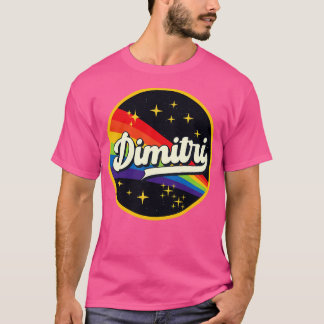 Dimitri Regenbogen im Vintagen Weltraumstil T-Shirt