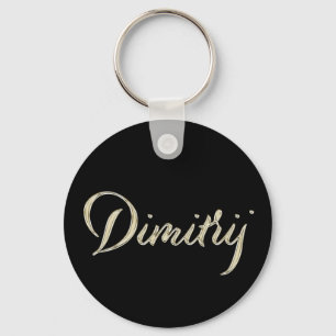 Dimitrij whitegold Button-Schlüsselger Schlüsselanhänger