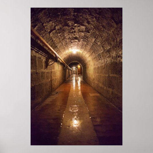Dimly Lit Salzbergtunnel Poster (Vorne)