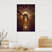 Dimly Lit Salzbergtunnel Poster (Küche)