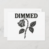 Dimmed Postkarte (Vorne/Hinten)
