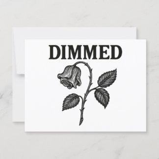 Dimmed Postkarte