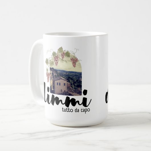 Dimmi Tutto da Capo (Toskana) Kaffeetasse (Vorderseite Links)