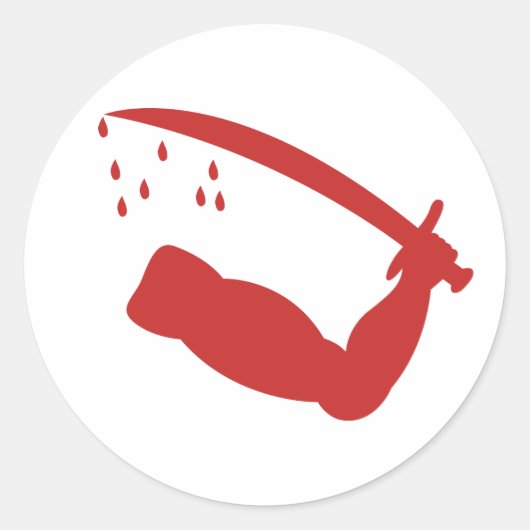 Dimmit's Goliad-Flag-Aufkleber Runder Aufkleber (Vorderseite)