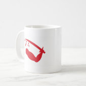 Dimmits Goliad Flagge (1824) Kaffeetasse (Vorderseite Links)