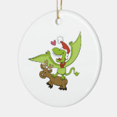 Dimorphodon Weihnachtsverzierung Keramikornament (Links)