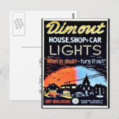 Dimout Postkarte (Vorne/Hinten)