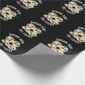 Dimsum Body Say Food Funny Dimsum Pub Dark BG Geschenkpapier (Ecke)