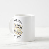 Dimsum Body Say Food Funny Dimsum Puff Kaffeetasse (Vorderseite Links)