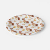 Dimsum-Wasserfarbmuster Pappteller (Schrägansicht)