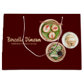 Dimsum Watercolor Große Geschenktüte (Vorderseite)