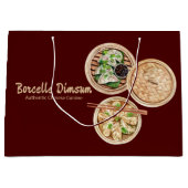 Dimsum Watercolor Große Geschenktüte (Vorderseite)