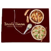 Dimsum Watercolor Große Geschenktüte (Vorderseite)