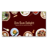 Dimsum Watercolor Magnetische Visitenkarte (Vorderseite)