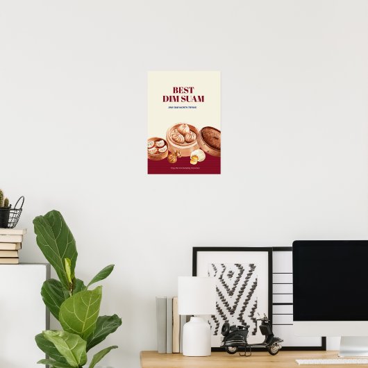 Dimsum Watercolor Poster (Heimbüro)