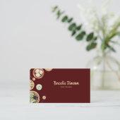 Dimsum Watercolor Visitenkarte (Stehend Vorderseite)