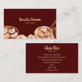 Dimsum Watercolor Visitenkarte