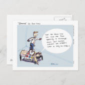 Dimwitz Einrad Massage Postcard, von Brad Hines Postkarte (Vorne/Hinten)