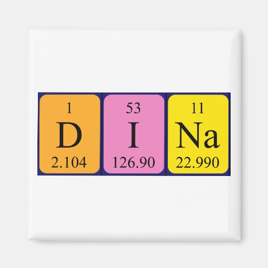 Dina Periodenmagnet Magnet (Vorne)