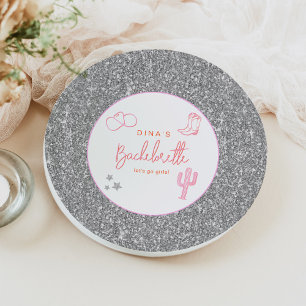 DINA Space Cowgirl Wüste Bachelorette Disco Pappteller