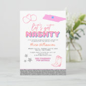 DINA Space Cowgirl Wüste Lass uns Nashty Bach I Einladung (Stehend Vorderseite)