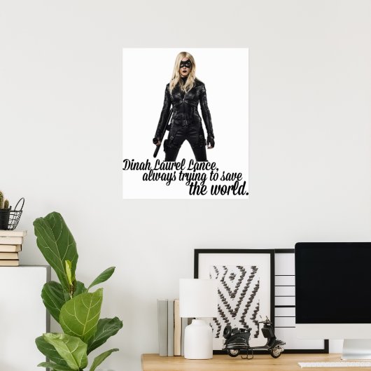 Dinah Laurel Lance Poster (Heimbüro)