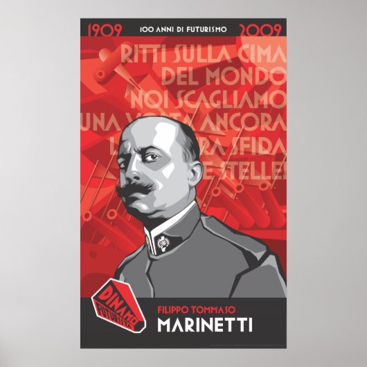 Dinamo Futurista Marinetti Sfida alle Stelle Poster (Vorne)