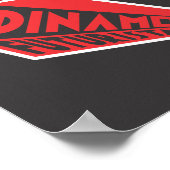 Dinamo Futurista Marinetti Zang Tumb Poster (Ecke)