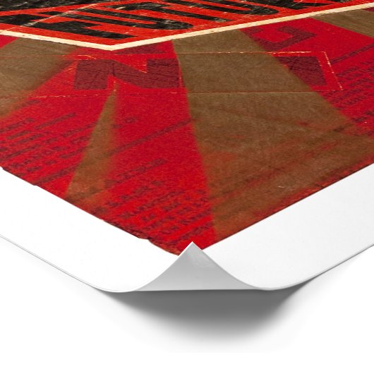 Dinamo Marinetti Box print Poster (Ecke)