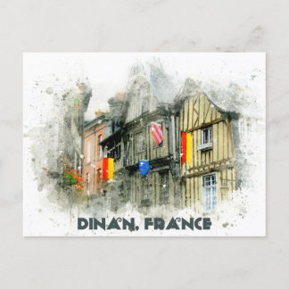 Dinan France Mittelalterliche Stadt Frankreich Rei Postkarte