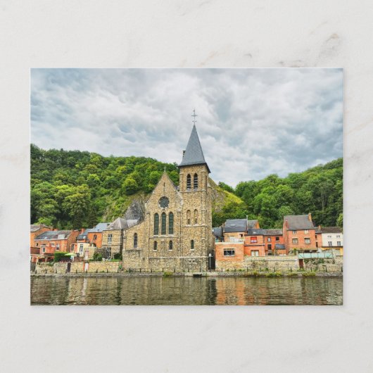 Dinant aus der Maas Postkarte (Vorderseite)