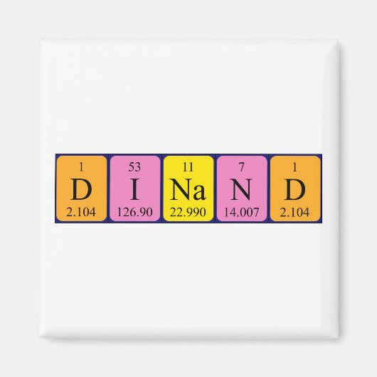 Dinar-Periodenmagnet Magnet (Vorne)