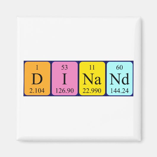 Dinar-Periodenmagnet Magnet (Vorne)
